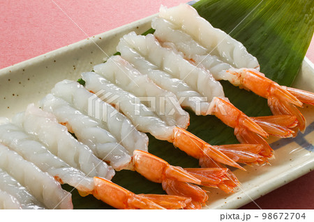 赤えびの刺身 赤えびの刺身 98672704