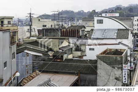 玉島の町並み 玉島中央町の眺望 岡山県倉敷市 玉島の町並み 玉島中央町の眺望 岡山県倉敷市 98673037