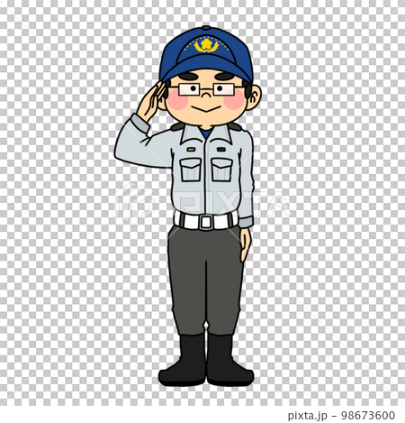 Male paramedics saluting 98673600