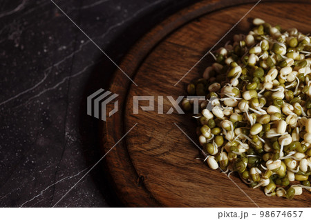 Green pea microgreens Green pea microgreens 98674657