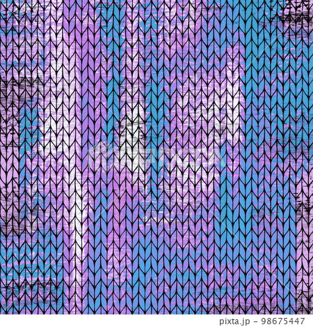 編み地の背景イラスト、メリヤス模様のイラスト素材、抽象的壁紙素材、編み目模様のバックグラウンド 編み地の背景イラスト、メリヤス模様のイラスト素材、抽象的壁紙素材、編み目模様のバックグラウンド 98675447