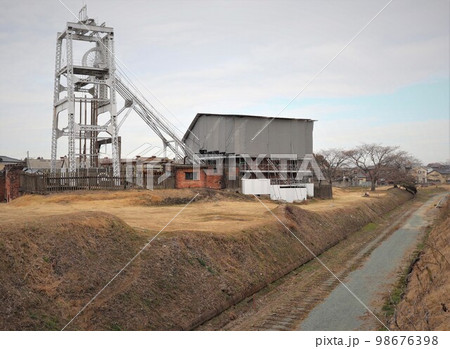 三池炭鉱宮原抗と専用鉄道跡 世界遺産 福岡県 大牟田市 三池炭鉱宮原抗と専用鉄道跡 世界遺産 福岡県 大牟田市 98676398