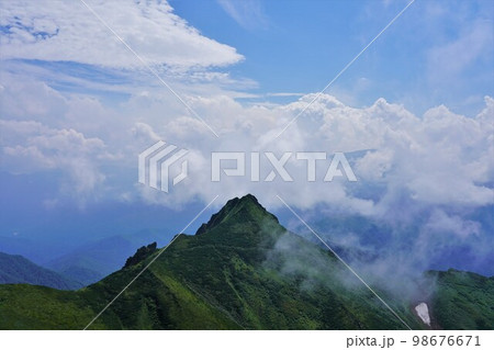 ニセイカウシュッペ山頂からの大槍 ニセイカウシュッペ山頂からの大槍 98676671