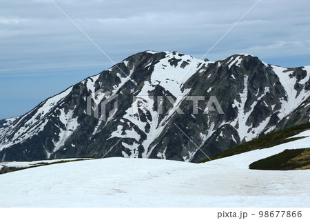 立山 室堂平から見た立山連峰 立山 室堂平から見た立山連峰 98677866