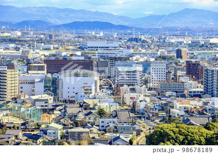 小牧市 小牧山城からの眺め(小牧駅方面) 小牧市 小牧山城からの眺め(小牧駅方面) 98678189
