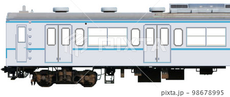 ドット絵風の通勤電車（営団地下鉄東西線直通103系電車風） 98678995