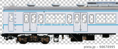 ドット絵風の通勤電車（営団地下鉄東西線直通103系電車風） 98678995