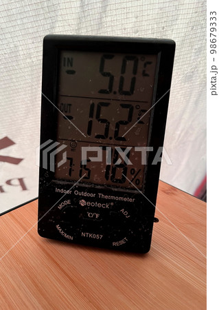北海道_冬キャンプの温度計 北海道_冬キャンプの温度計 98679333