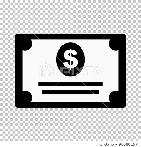 ドル建て国債アイコン。ベクター。 98680167