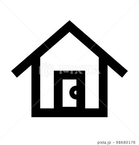 家のアイコン。住宅。戸建て。ベクター。 98680176