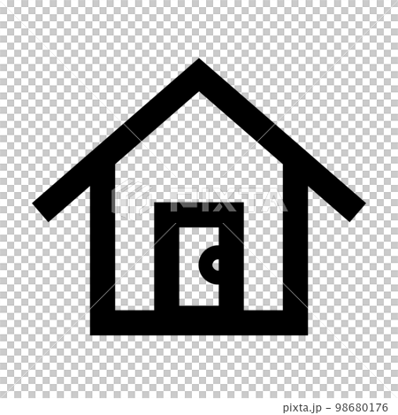 家のアイコン。住宅。戸建て。ベクター。 98680176