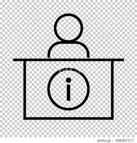 Simple reception icon. Information office. vector. Simple reception icon. Information office. vector. 98680327