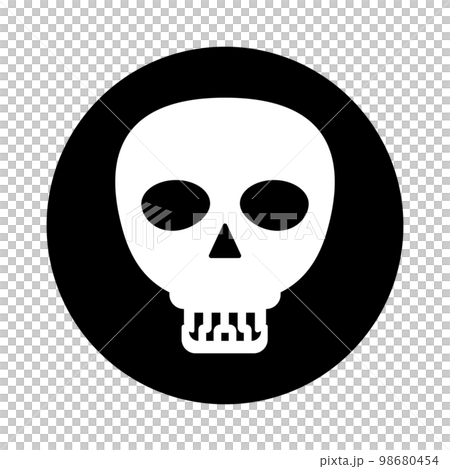 Creepy skull icon. Poison. vector. 98680454