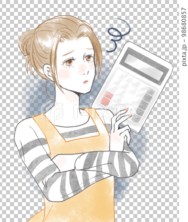 Troubled women and calculators 98680857