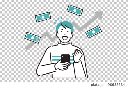 一個對股票上漲感到高興的人 98682384