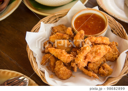 Battered Shrimp Asian street food Asian food is available 24 hours a day. Battered Shrimp Asian street food Asian food is available 24 hours a day. 98682899