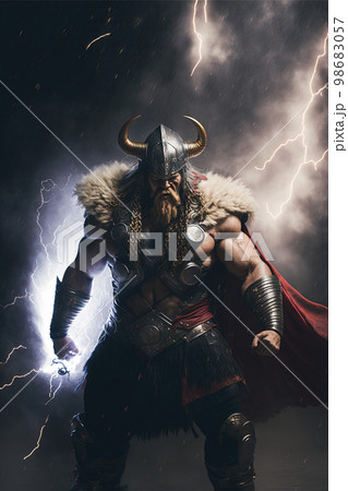 Norse mythology, Thor, God of thunder 98683057