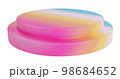 Pastel stage of double step circle podium. 98684652