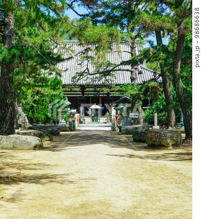 本堂 四国霊場第80番札所 讃岐国分寺(香川県高松市) 本堂 四国霊場第80番札所 讃岐国分寺(香川県高松市) 98686638