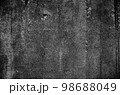 Texture of black white stone wall. Rough surface. Close-up. Dark volumetric stone background with space for design. crumbled. Weathered. 98688049
