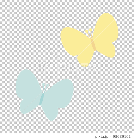 矢量圖的簡單可愛的蝴蝶 矢量圖的簡單可愛的蝴蝶 98689161