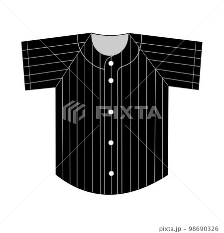 Template Vector Illustration Of A Baseball Uniform Jersey With