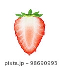 いちご 苺 水滴 イラスト リアル  98690993
