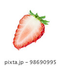いちご 苺 水滴 イラスト リアル  98690995