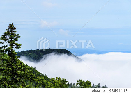 雲海の北海道 津別峠 98691113