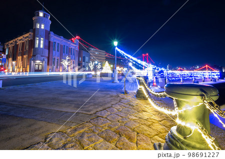 若松南海岸通りのイルミネーション夜景2022【福岡県北九州市】 若松南海岸通りのイルミネーション夜景2022【福岡県北九州市】 98691227