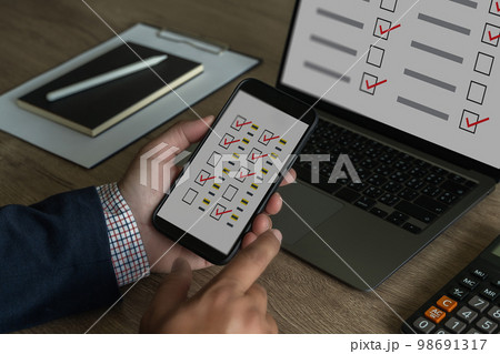 online survey form or answer test questions. Results Analysis Discovery orders products or buys assessment calculations. 98691317