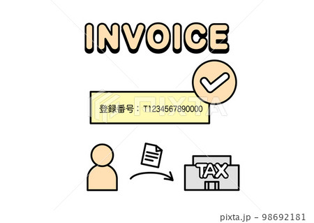 インボイス制度、適格請求書のイメージ　申請 98692181