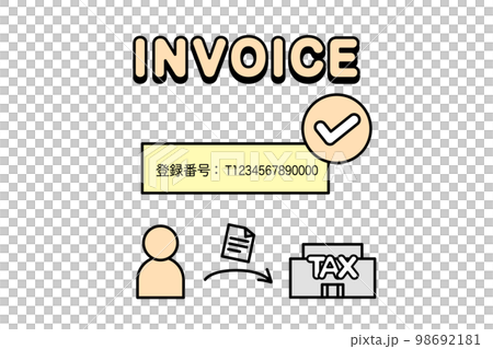 インボイス制度、適格請求書のイメージ　申請 98692181