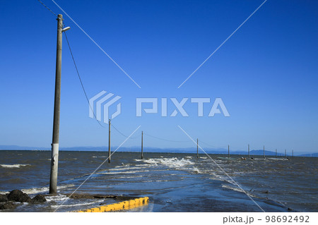 佐賀県太良町　太良海中道路 98692492