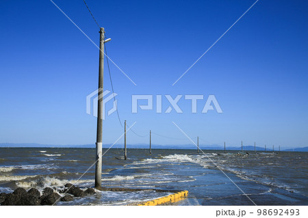 佐賀県太良町 太良海中道路 佐賀県太良町 太良海中道路 98692493