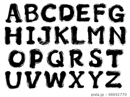 アルファベット　手書き文字素材セット 98692770