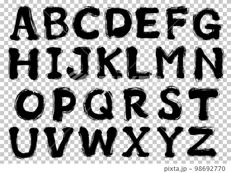 アルファベット　手書き文字素材セット 98692770