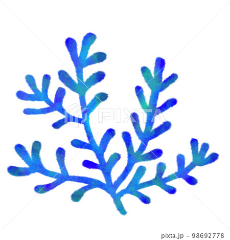 水彩タッチの海の生き物　海藻 98692778