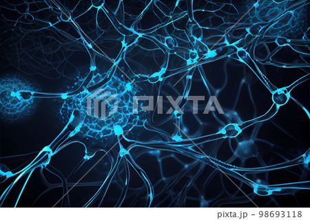 Neuron cells with light impulses 98693118