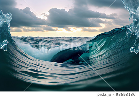 Calm water background 98693136