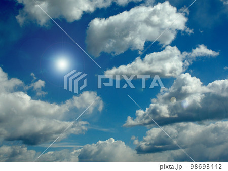 Cloudy sky background Cloudy sky background 98693442