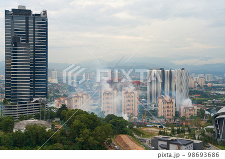 Disinfection of residential complexes from rodents and insects using smoke 98693686