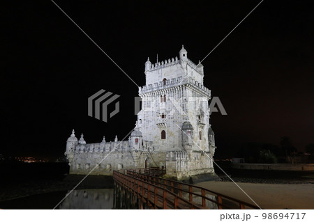 ポルトガルの世界遺産、ベレンの塔(Tower of Belém in Lisbon) ポルトガルの世界遺産、ベレンの塔(Tower of Belém in Lisbon) 98694717