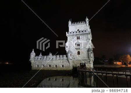 ポルトガルの世界遺産、ベレンの塔(Tower of Belém in Lisbon) ポルトガルの世界遺産、ベレンの塔(Tower of Belém in Lisbon) 98694718