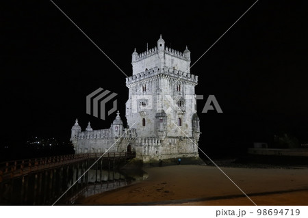 ポルトガルの世界遺産、ベレンの塔(Tower of Belém in Lisbon) ポルトガルの世界遺産、ベレンの塔(Tower of Belém in Lisbon) 98694719