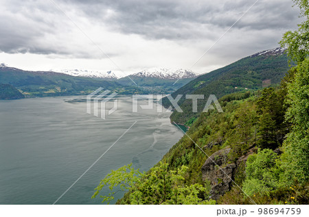 Beautiful norwegian fjord landscape - Andalsnes 98694759