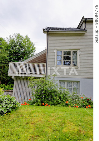 Landscape of Traditional Norwegian house 98694776