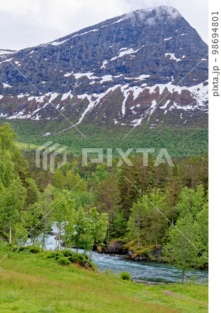 Beautiful norwegian fjord landscape - Andalsnes 98694801
