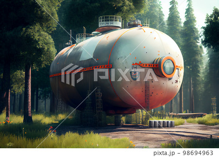 old rusty Fuel Tanks outdoors old rusty Fuel Tanks outdoors 98694963