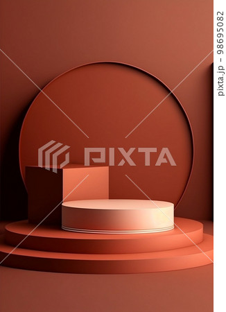 Podium for product advertisement or restaurant menus with beautiful background  98695082